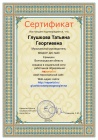 Сертификат. Персональный сайт